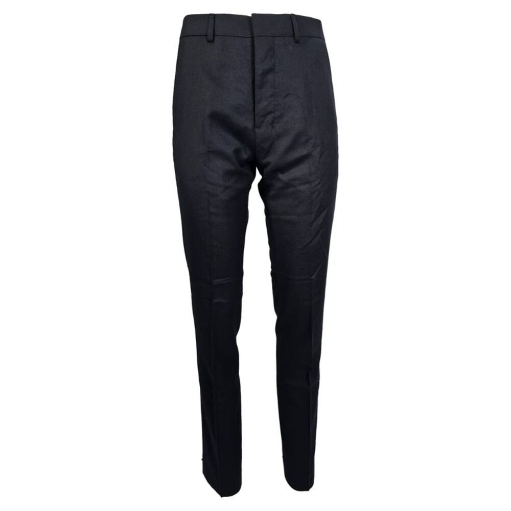 Ami Slim-Fit Trousers in Navy Blue Wool